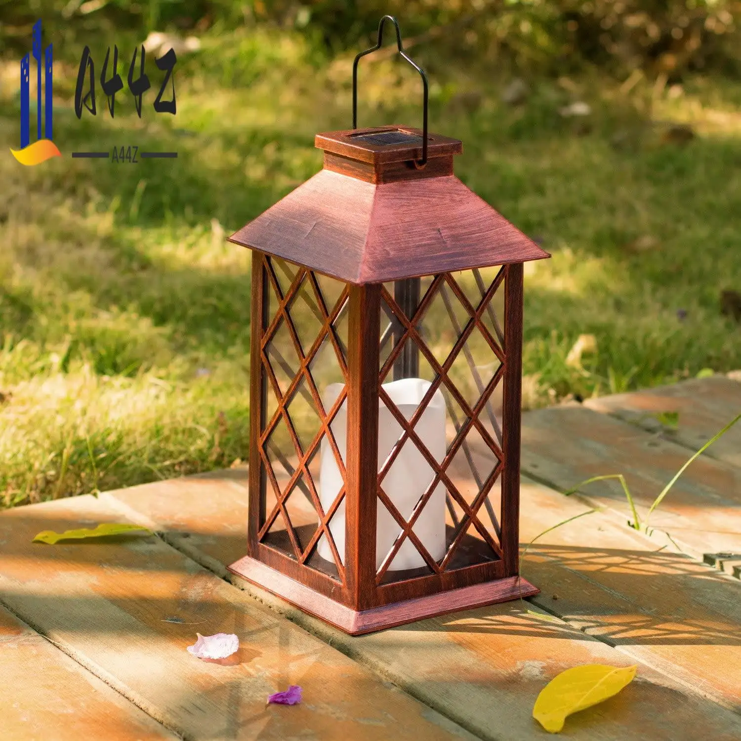 

A44Z-Солнечный фонарь, уличный садовый подвесной фонарь, светодиодные мерцающие беспламенные свечи для стола, улицы, декоративные для вечеринок