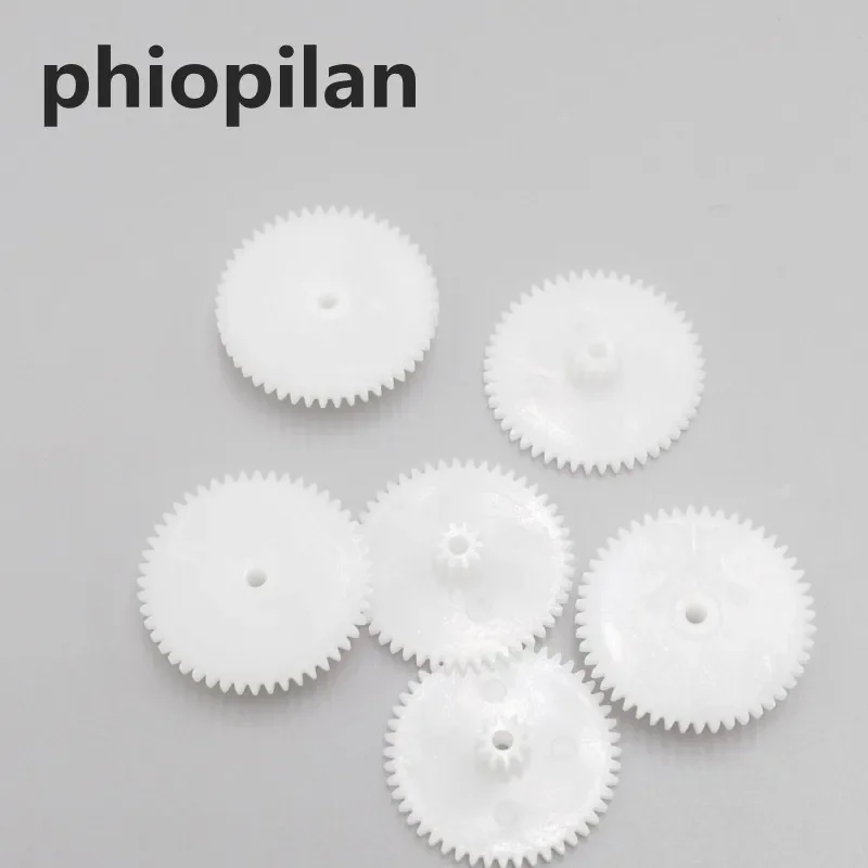 50pcs 4810-2B 48T/10T 0.5m dia=2.05mm modulus double plastic gear reduction gear for gear box