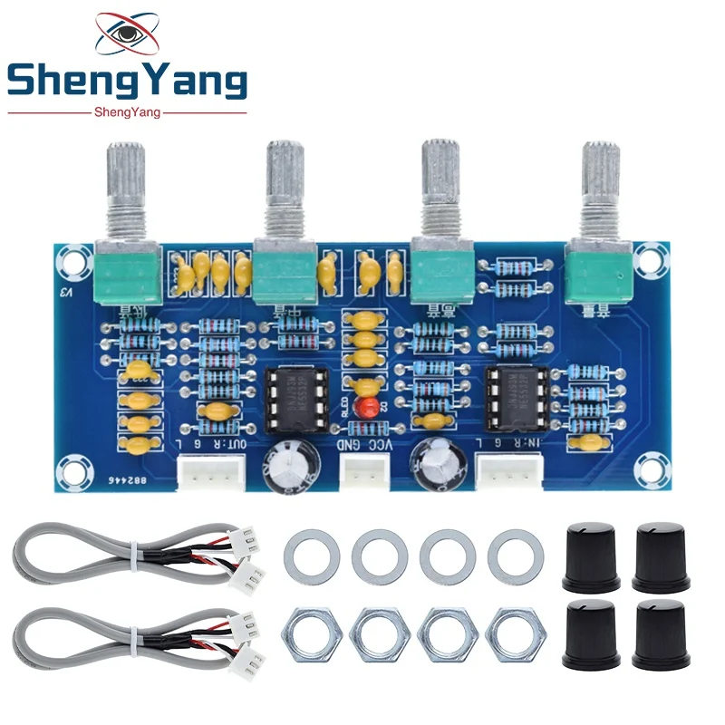 Imagem -06 - Tone Board com Ajuste de Volume Agudos Graves Pré-amplificador Controlador de Tom para Amplificador Ne5532 Xh-a901