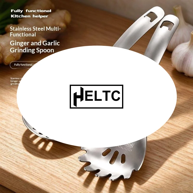 Multifunctional Stainless Steel Kitchen Utensil Cooking Garlic Ginger Vegetable Grater Grinder Spoon Kitchen Supplies