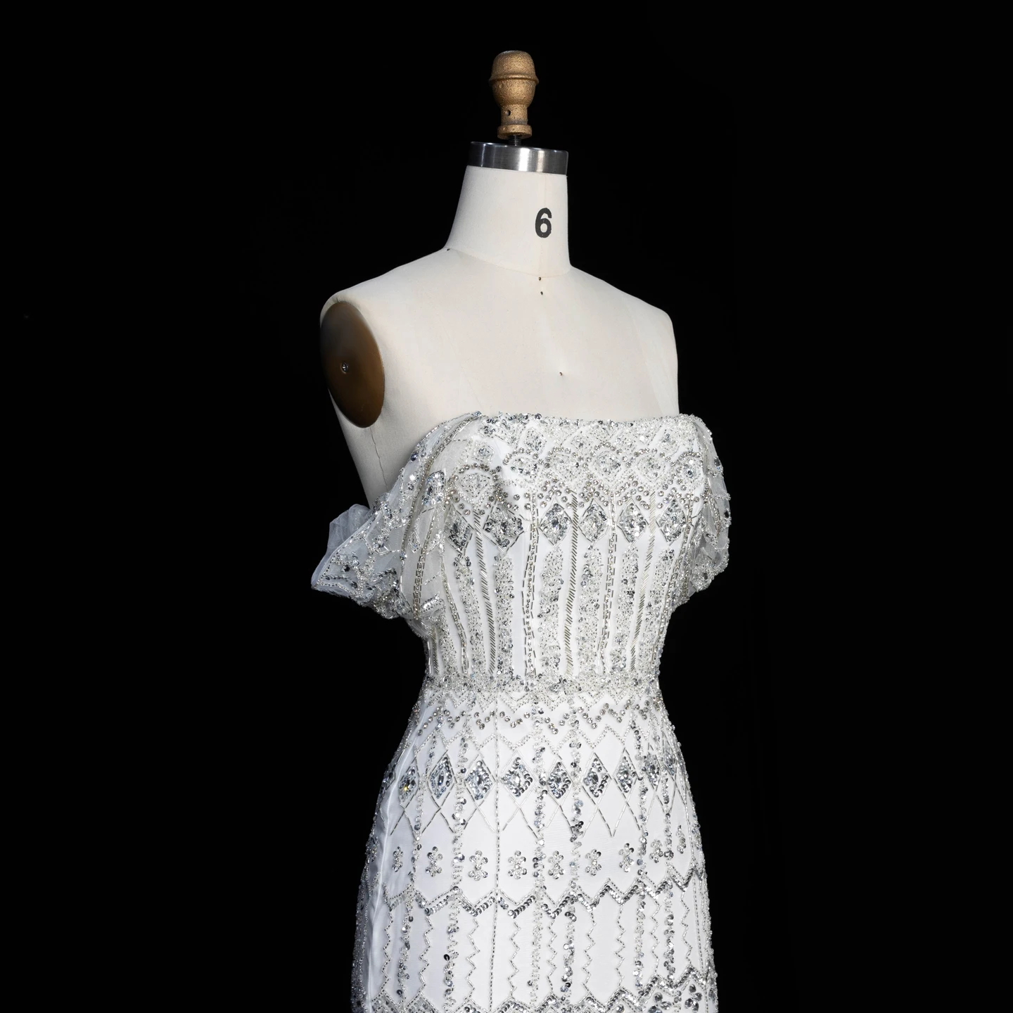 Sharon Said Luxuriöses Dubai Grünes Meerjungfrauenkleid Arabisches Abendkleid Fliederfarbene Flügelärmel 2026 Damen Hochzeitsfeierkleider SS291 Maßanfertigung – Detail 8