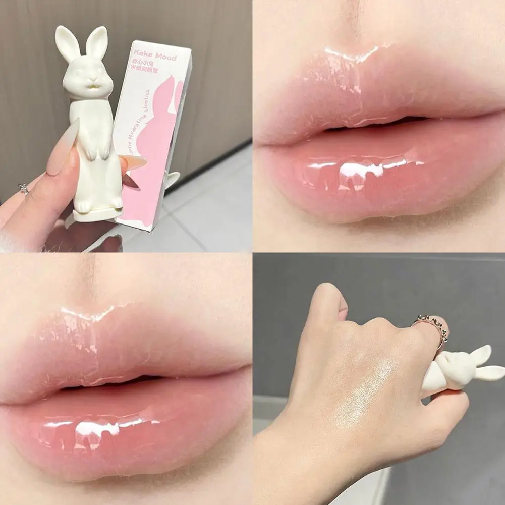Rabbit Hydrating Lip Balm Sweetheart Moisturizing Lipstick,Fade Lip Lines,Replenish Water,Hydrating Lips Plumper Makeup Lip Care