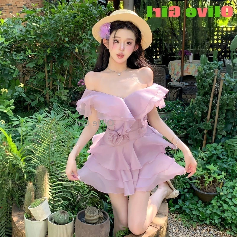 cute sleeveless dresses for women denim dress Light denim / Medium Size:10 (preorder) Shoulder to floor through Corset back Green Ombre Floral Soft