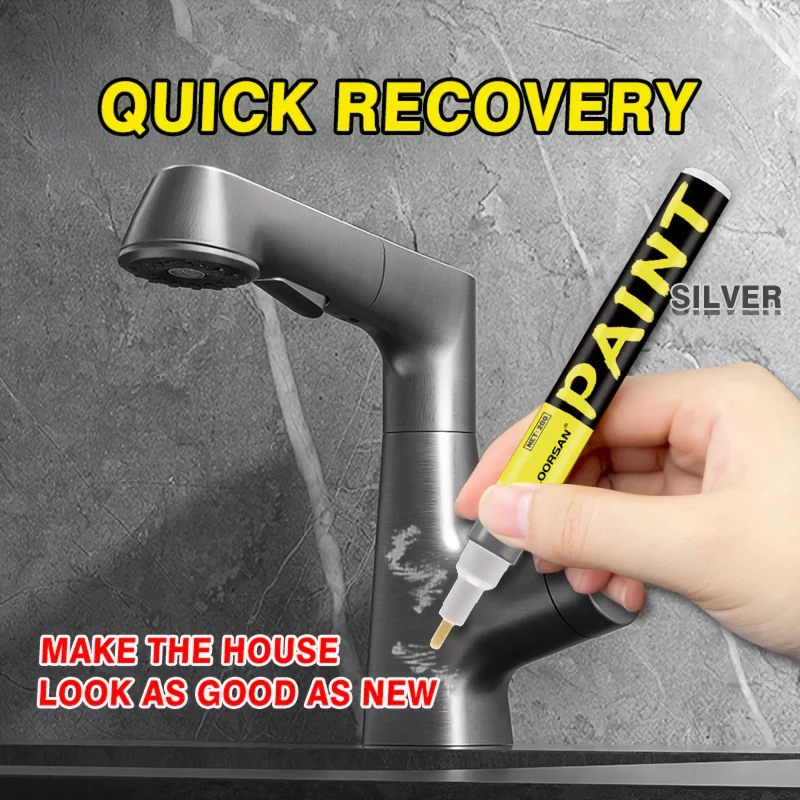 Metal touch-up pens-Stainless steel paint scratch repair,bathroom and kitchen paint restoration,black,white and gray touch pens - view 2