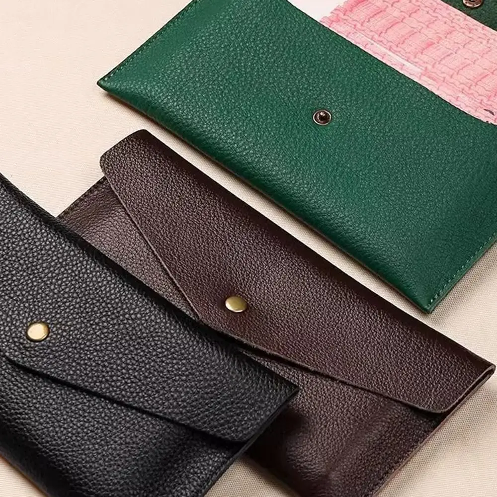 New Soft Leather Wallet Large Capacity One-piece Coin Purse PU Leather Card Holder for Cash Storage