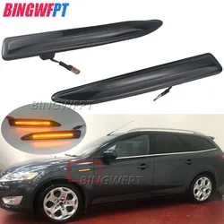 Brandnew 2PCS Led Dynamic Side Marker Lamp Turn Signal Light Sequential Blinker Lights For Ford Mondeo 4 Mk4 BA7 03.2007-01.2015