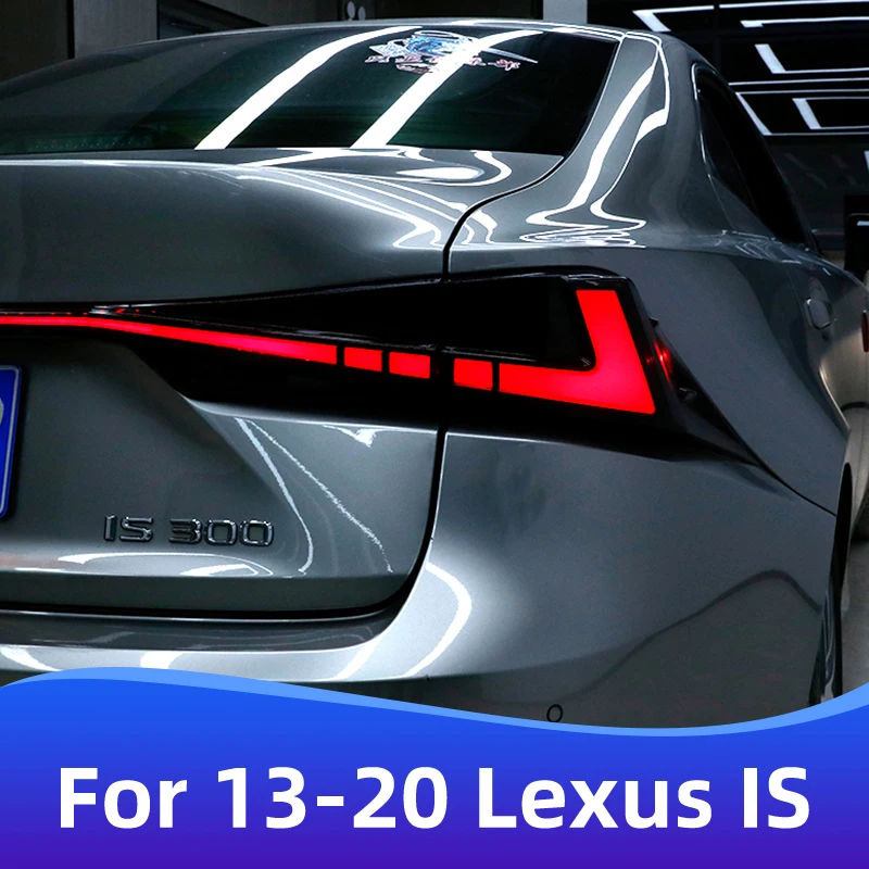 For 2013-2022 Lexus IS taillight assembly modified full LED dynamic running horse coherent streamer trunk light