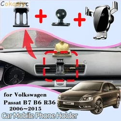 Auto Mobile Cell Stand for Volkswagen VW Passat B7 B6 R36 2006~2015 Car Mount Air Vent Phone Bracket Gravity Holder Accessories