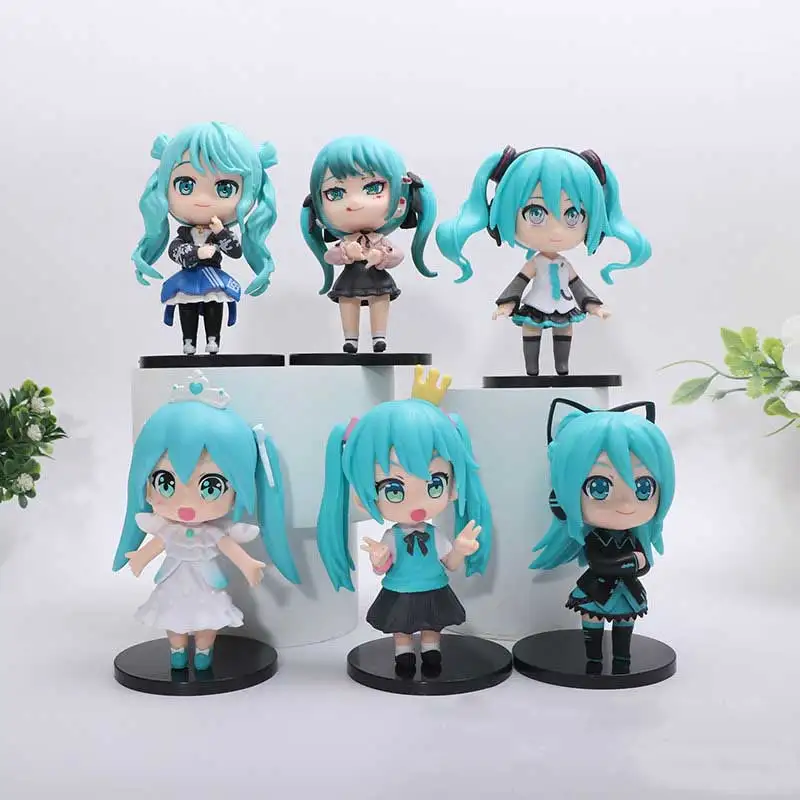 

Hatsune Miku Adolescent Girls Animation Decoration Model Children Gift Room Decoration anime Fashion Play Car Toy