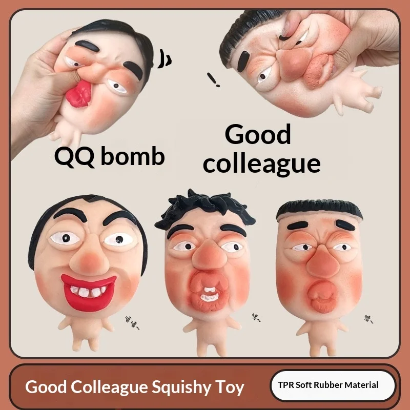 

Funny Pimple Popper Squishy Toy Fast Rebound Squeeze Face Model Stress Relief Fidget Toys for Adults Funny Gag Prank Gift