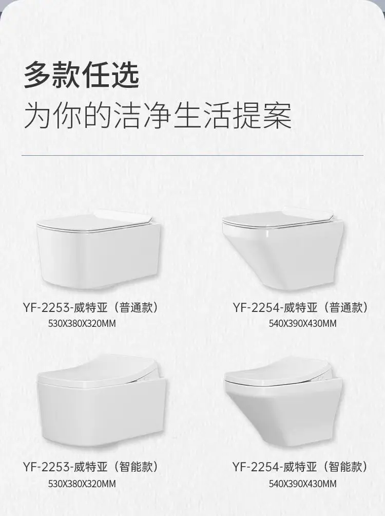 Hanging intelligent toilet integrated wall mounted toilet