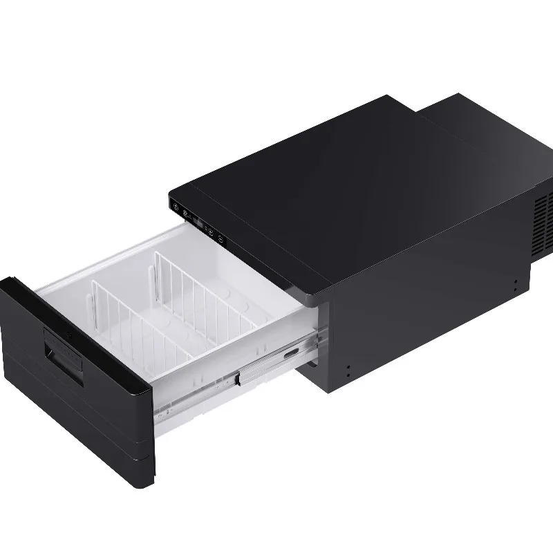 FBD31-1 31L DC 12V 24V Compressor Triptruck Internal Light Display Small Cooler Fast Cooling Built-in Car Fridge Freezer Refr