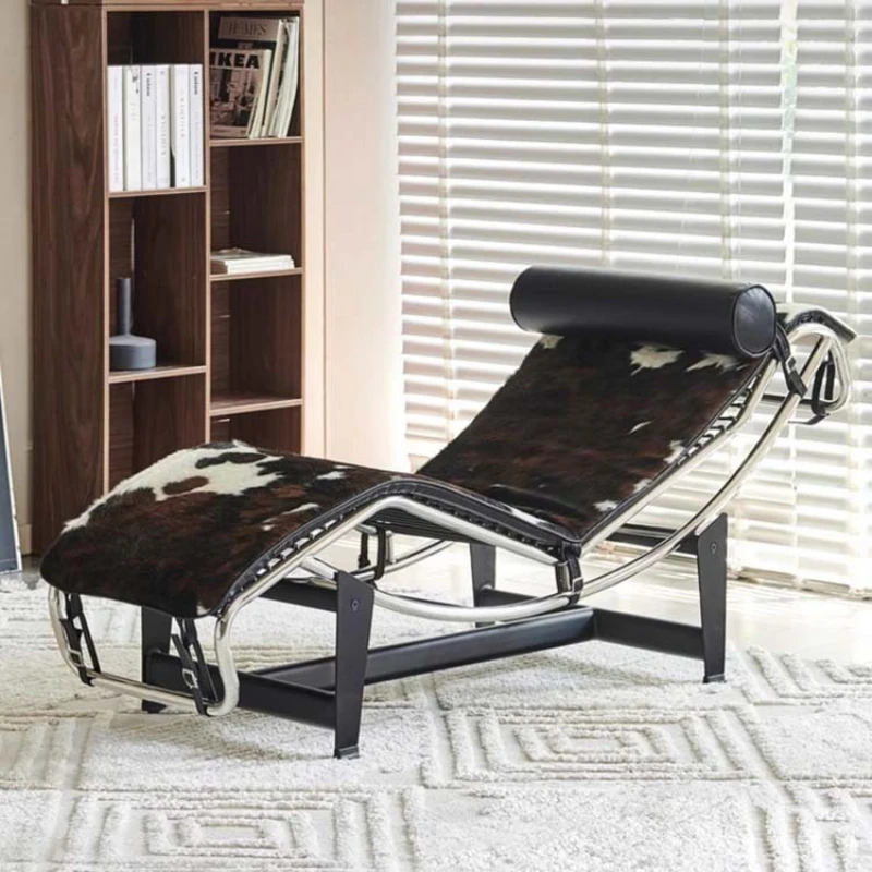 

LC4 recliner stainless steel leisure chair household balcony recliner office lunch chair