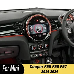 For Mini Cooper F55 F56 F57 2014-2024 Car Central Console Control Screen Decorative Navigation Outer Ring Trim Shell