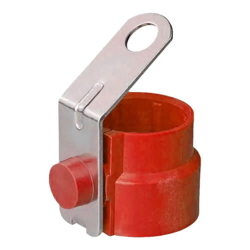 Red Round Parking Cover Trailer Plug Holder ABS Accessory Bracket Fixed Trailer Connector For 7 /13 Pin Trailer Plugs