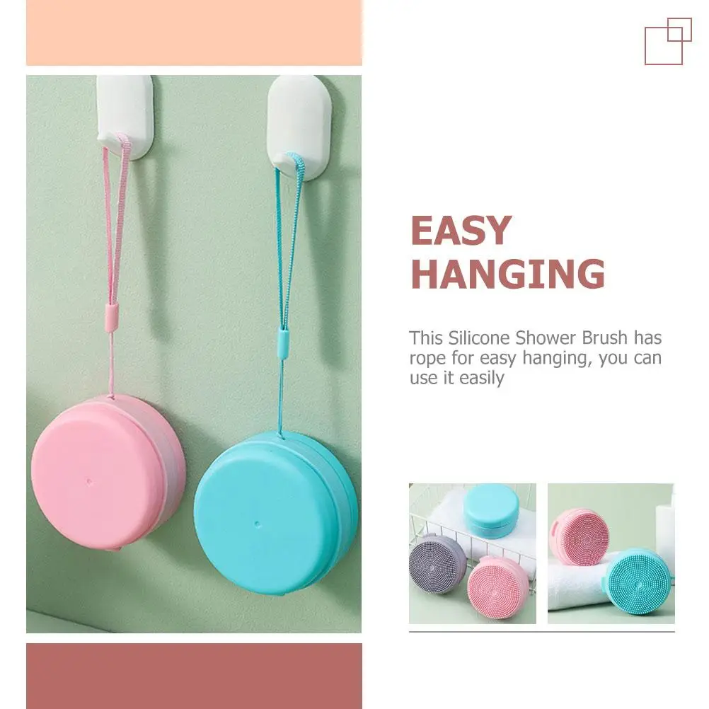

Bath Massage Brush Silicone Body Scrubber Women Skin Friendly for Bathing Silica Gel Soft Baby