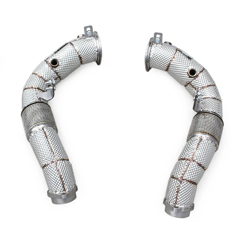 

Race High Performance Straight Downpipe For BMW X5M/X6M E70/E71 4.4TT 2010-2014 Heat Shield Exhaust System