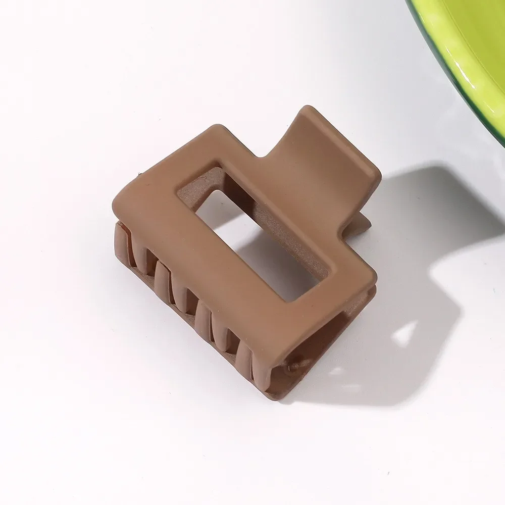 New Fashion Small Geometry Solid Colour Clip Hairpin for Women