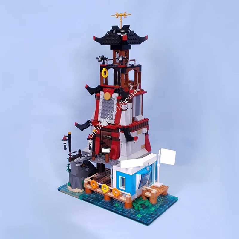 

978 шт. MOC городской маяк nan модель строительные блоки кирпич на день рождения развивающие игрушки архитектура креативные детские рождественские подарки