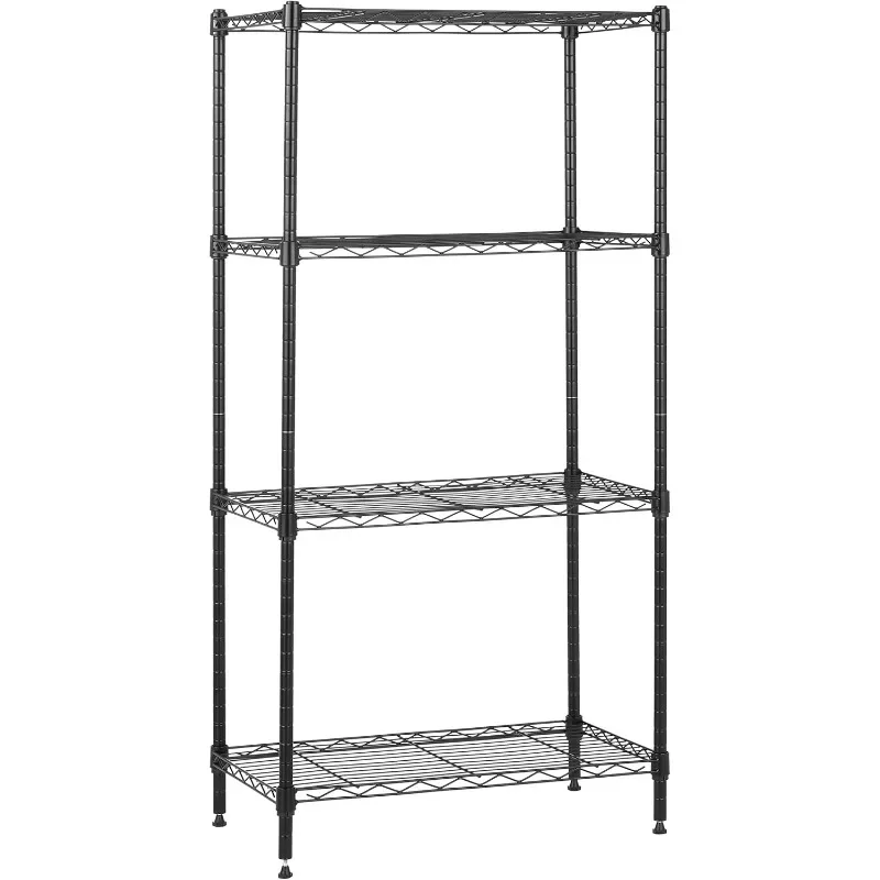 

Adjustable, Storage Shelving Unit, (200 Pound Loading Capacity per Shelf), Steel Organizer Wire Rack, 13.4"D x 23.2"W x 48"H