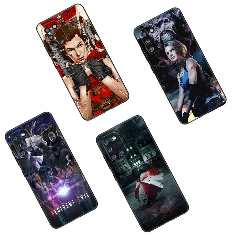 R-Resident-Game-E-Evil Black Phone Case For Samsung Galaxy A01 A03 Core A04 E A02 A05 A10 A20 A21 A30 A50 S A6 A8 Plus A7 2018