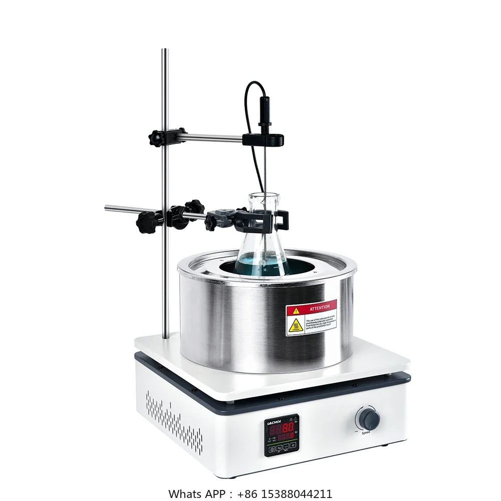 Lab Instrument Use Automatic Pot Function Of The Magnetic Stirrer Oil Bath