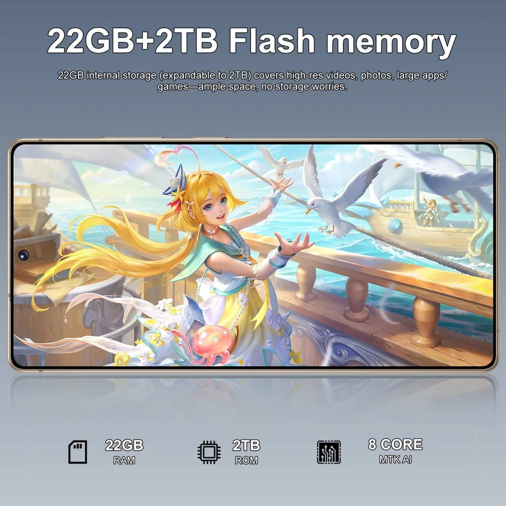K-Touch NEW Mobile Phones C27 Ultra Smartphone 7.3 Inch Screen Cheap Cell Phone 5G Dual Card 7800mAh 16+48MP Camera Android 15 WIFI GPS Global Version Cellphones