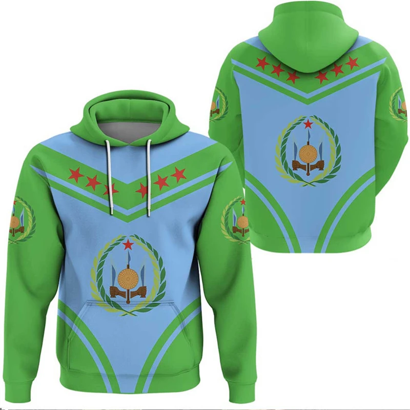 

New Fashion Djibouti National Flag Long Sleee Hooded Sweatshirts Tracksuit Pullovers 3D Printed Men/Women Funny Casual Hoodies