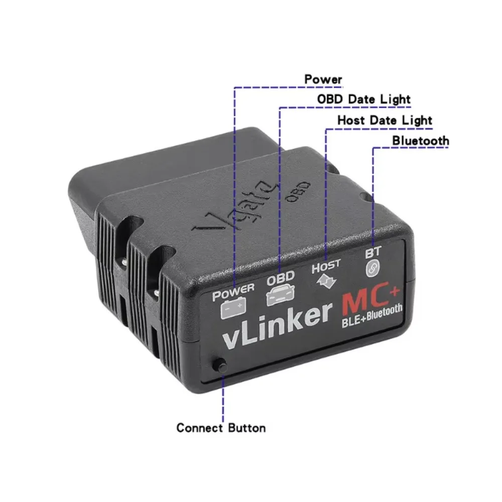 4.0 Bluetooth Automotive Diagnostic Instrument OBD2 VLINKER MC+V2.2 Original Version BLE OBD 2 Auto Wifi Car Diagnostic Tools