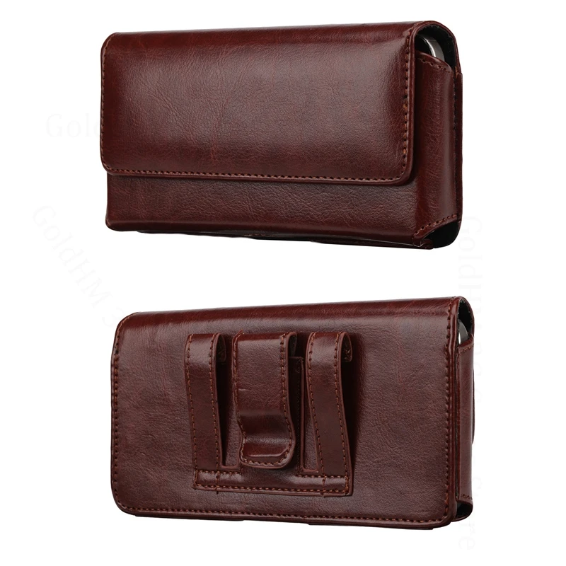 

For Samsung S26 S25 Edge Magnetic Phone Leather Flip Case For Galaxy S25FE S26 Ultra S24 Plus S23 S22 Waist Bag Belt Phone Pouch