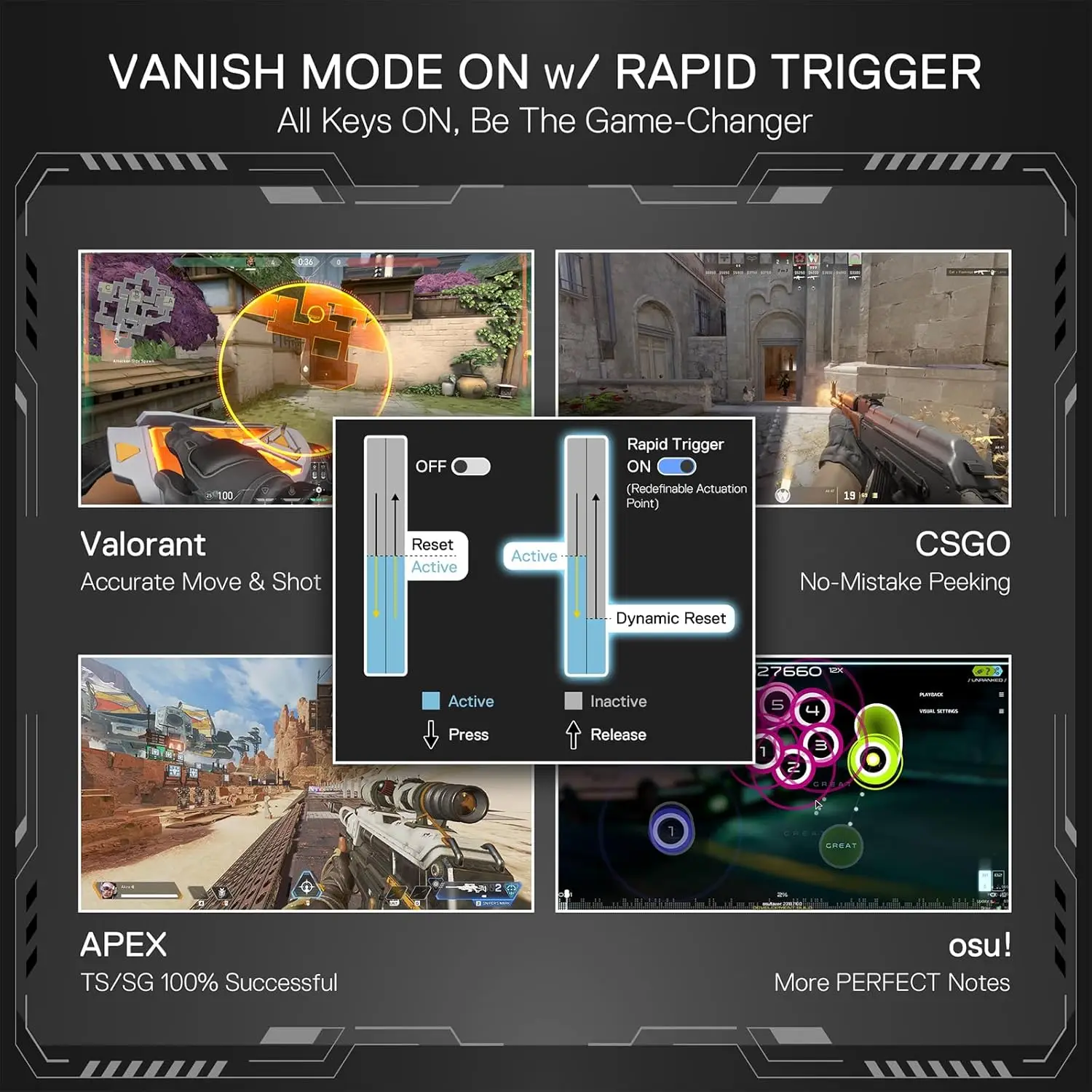 Redragon K707 HE Rapid Trigger Gaming 87 مفتاحًا TKL لوحة مفاتيح ميكانيكية سلكية، مفتاح مغناطيسي لتأثير قاعة التشغيل السريع للغاية