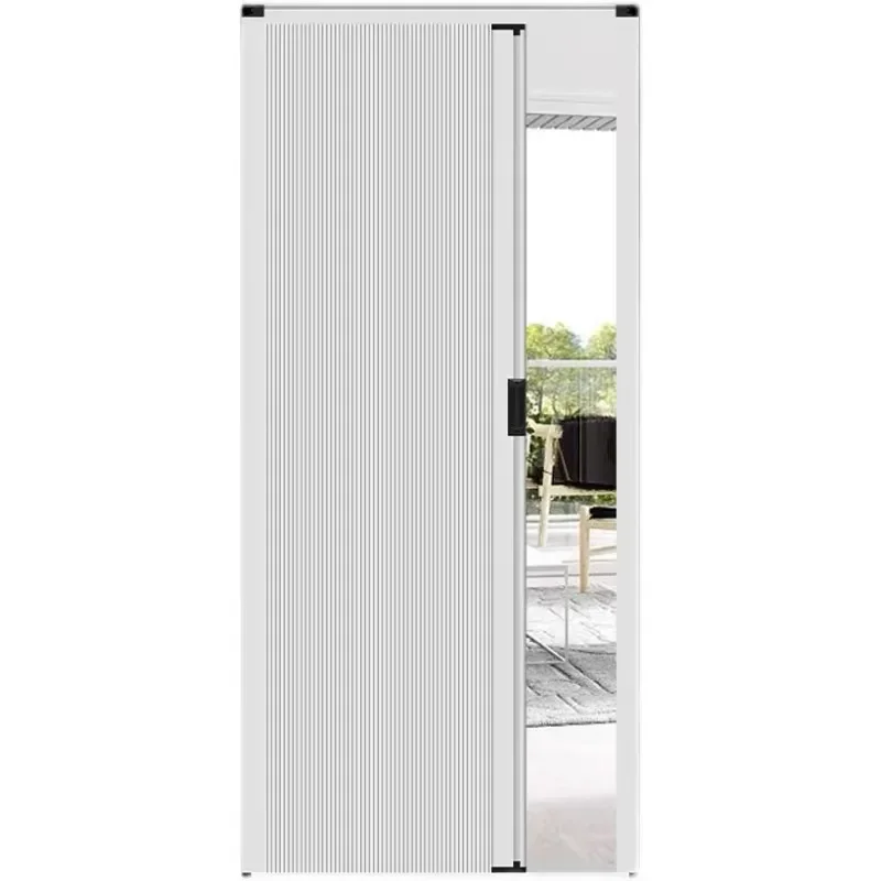 Open kitchen sliding door, folding honeycomb door curtain, partition door curtain, no punching, waterproof bathroom sliding door