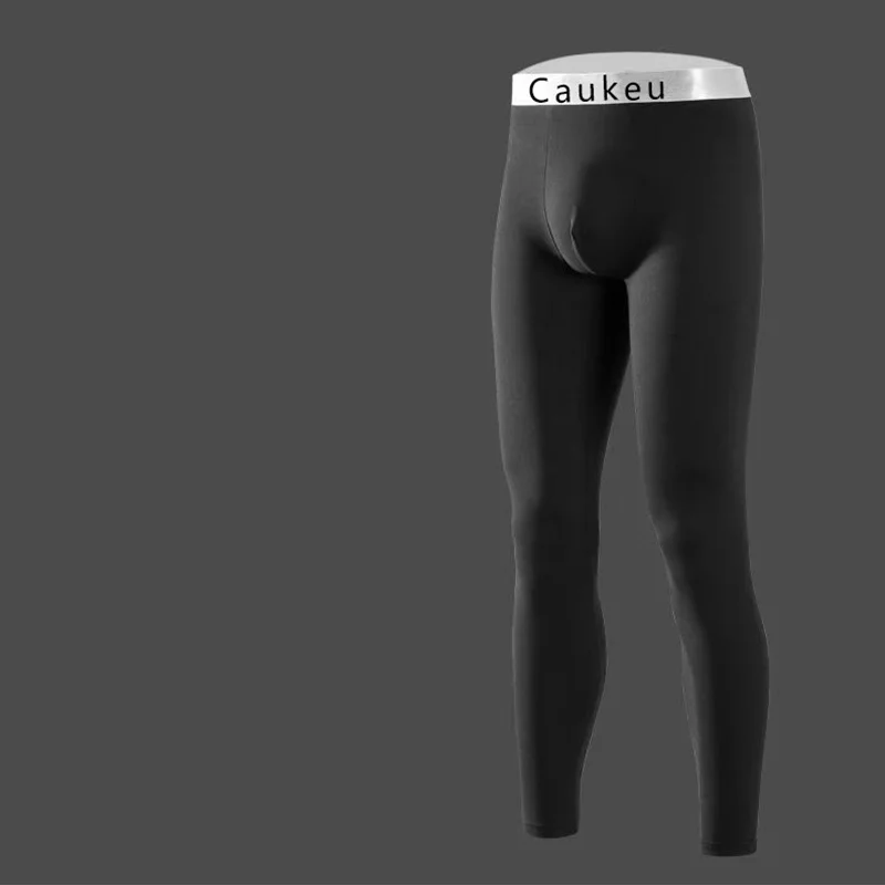 Men's single thin long johns, tight-fitting youth-style leggings, suitable for autumn and winter as a slim-fit base layer.