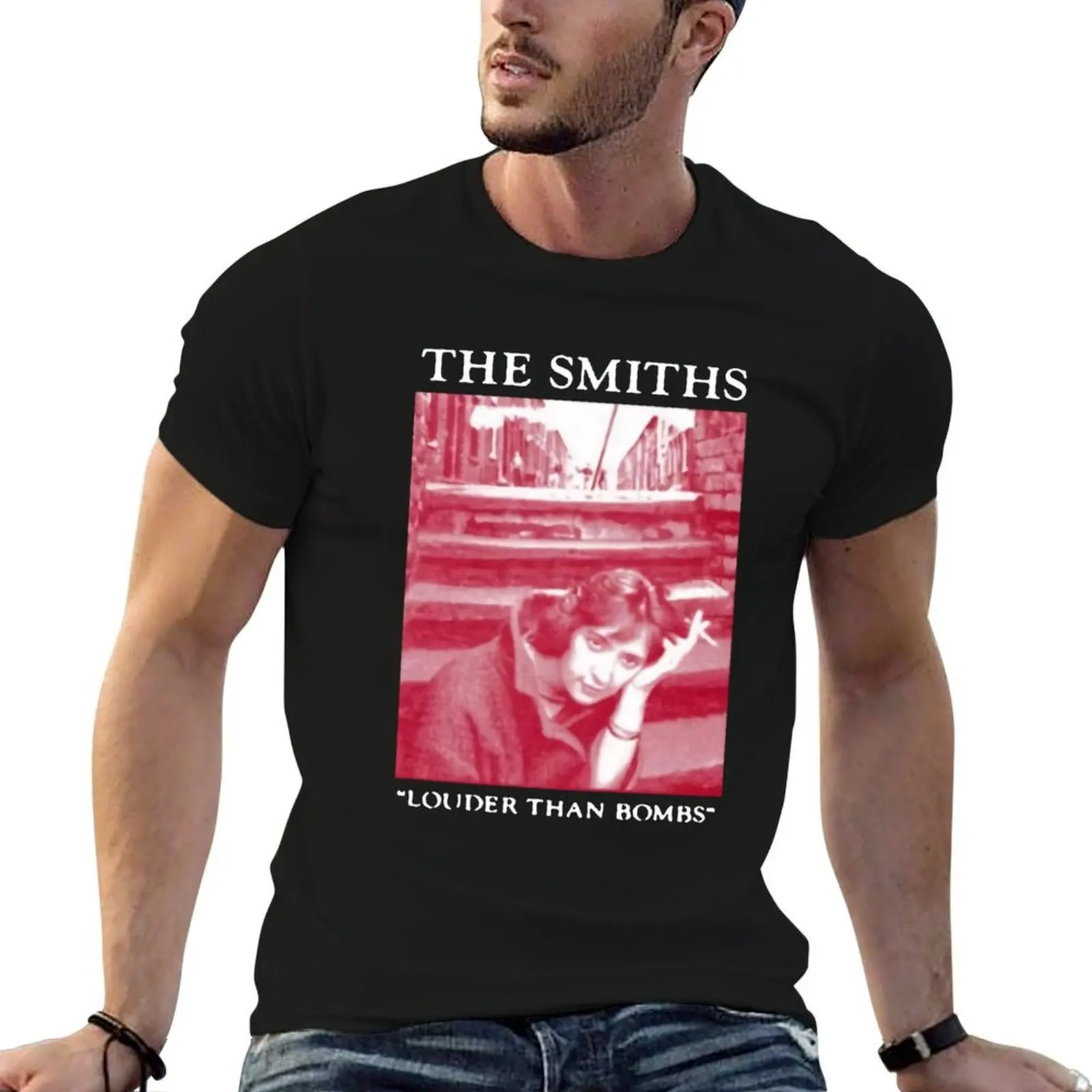 

The Smiths Louder Than Bombs T-Shirt man t shirts high quality luxury brand man t shirt heavy cotton T-Shirt
