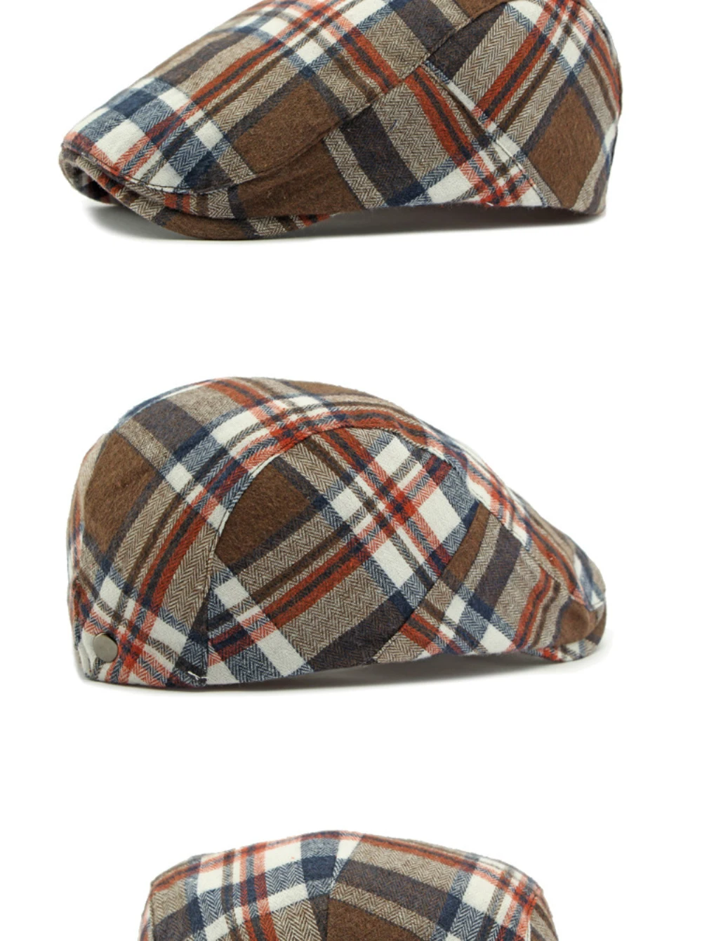 HT4697 Baskenmützen Frühling Herbst Herren Damen Kappen Vintage Künstler Maler Karierte Baskenmütze Männlich Weiblich Ivy Flatcap Verstellbare Baskenmützen – Detail 12