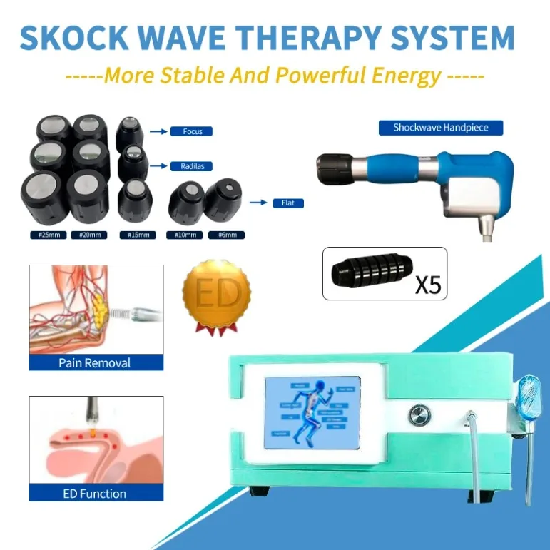 New Arrival Shockwave Extracorporeal Shock Wave Erectile Dysfunction Therapy Equipment For Pain Relief Device Free Dhl Fedex