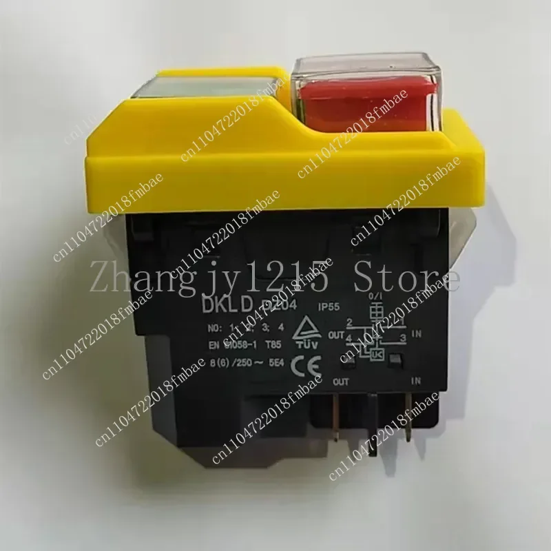 DKLD DZ04 4-pin waterproof electromagnetic push button switch for grinder 250VAC 8 (6) A switch