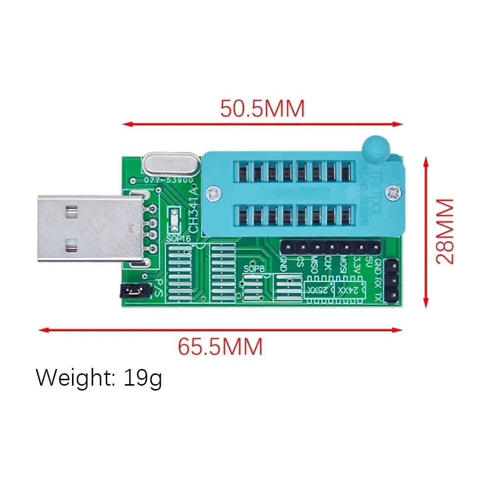 EQV Ch341A 24 25 yeniden programlanmış dvd yönlendirici biyo s fırça çok fonksiyonlu usb programmer100 % yeni orijinal