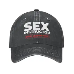 Punk Unisex Cotton Sex Instructor Baseball Cap Adult Regulowana czapka tata Kobiety Mężczyźni Outdoor