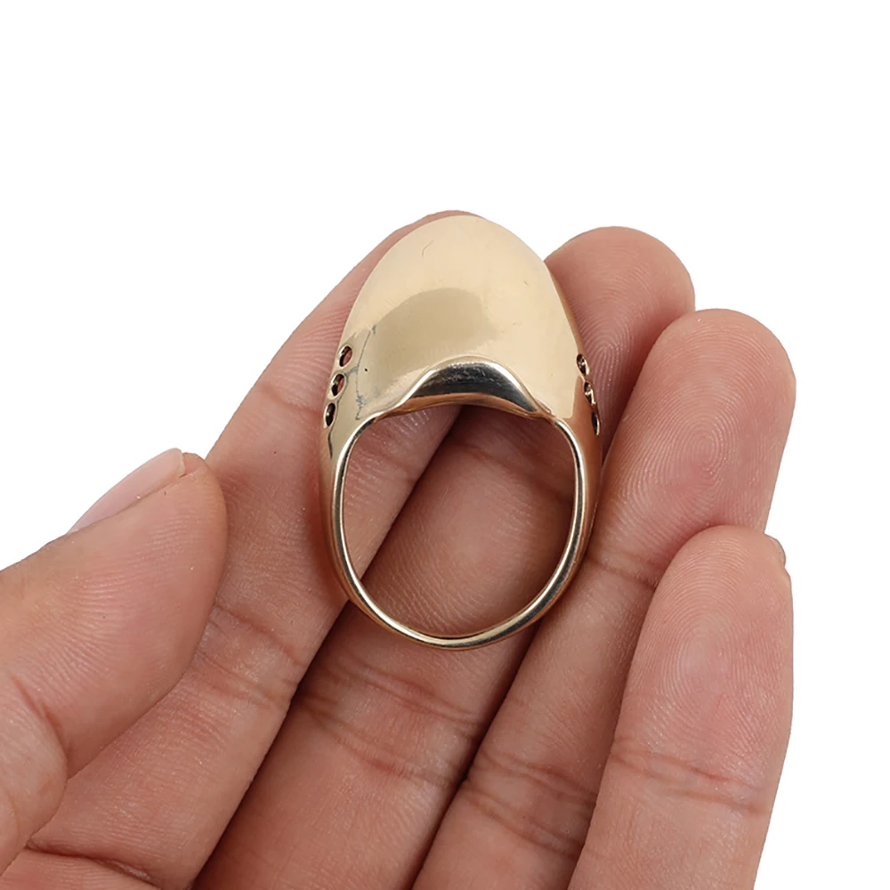 Brass Thumb Rings for Archery, Traditional Recurve, Bow Hunter, Finger Protection Guard, HZ811