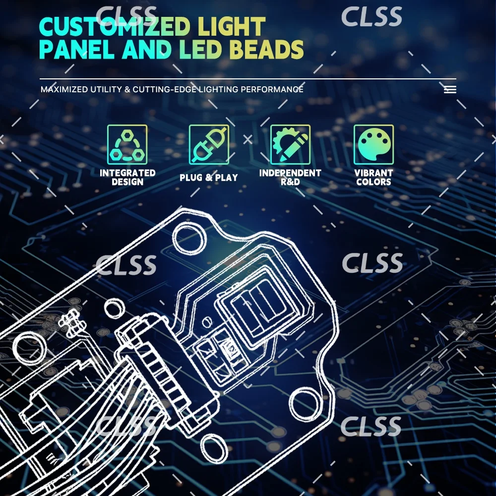 Placas LED DRL Color RGB DIY Plug & Play para Mercedes Clase S W217 Coupe 2015-2020 Control por aplicación luz de circulación diurna multicolor