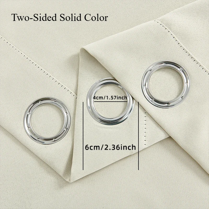 1pc Two-Sided Solid Color Blackout Curtain, Room Darkening and Light Reducing Curtain, Curtains for Living Room Bedroom Decor
