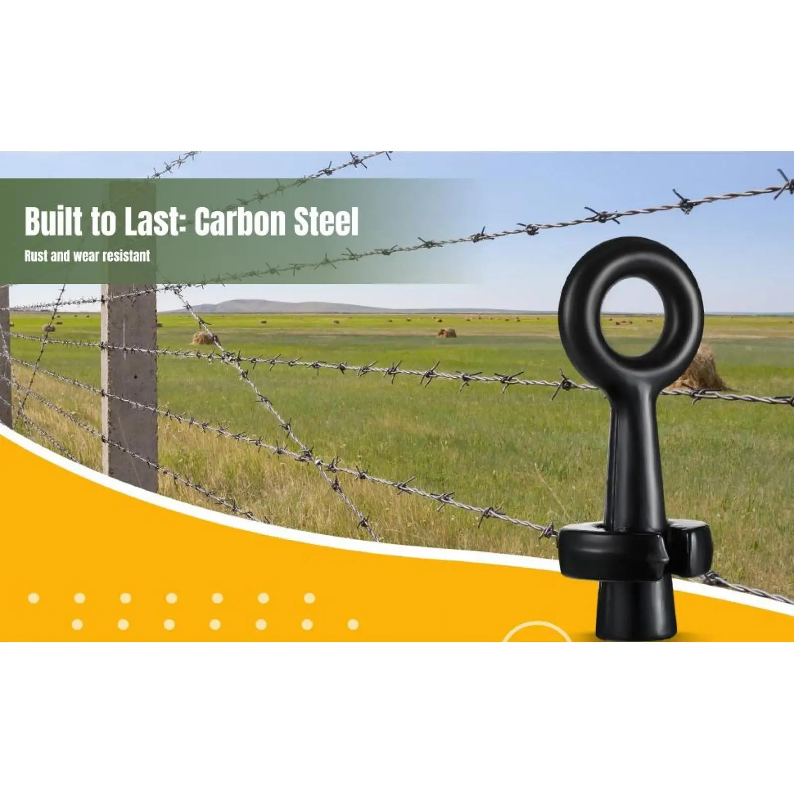 Fence Wire Gripper Barb Wire Tighten Repair Carbon Steel Portable Barbed Wire Puller for Field Fence Farm Yard Garden Flowerbed