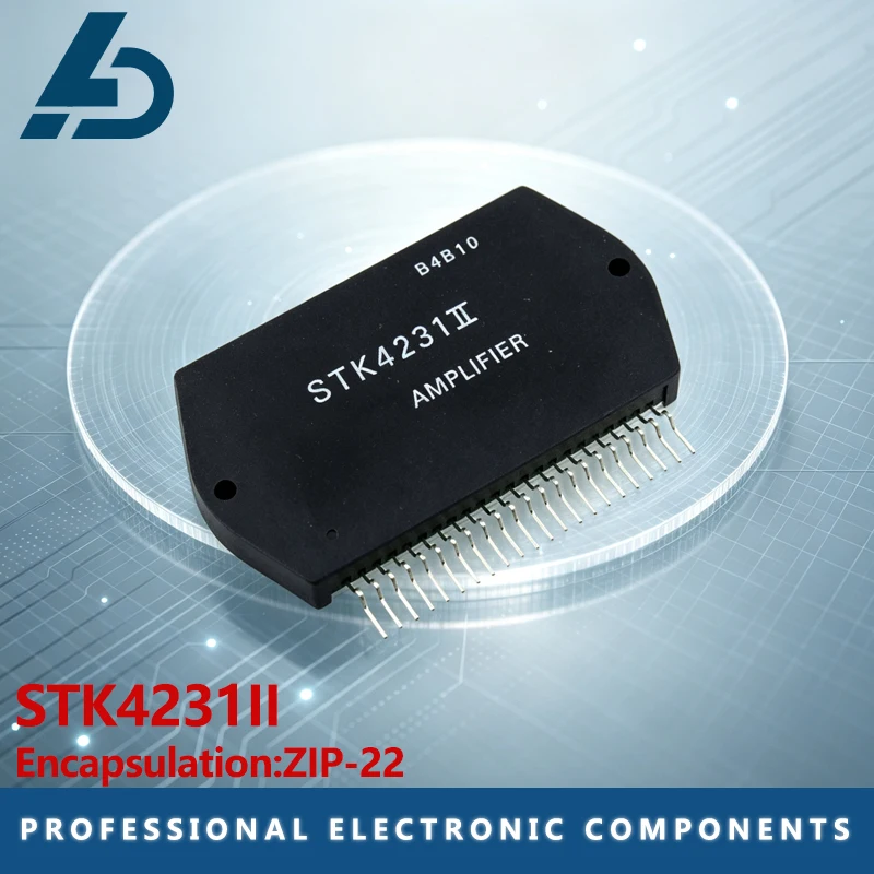 1PCS STK4231II 100W 2-channel dual power audio amplifier, thick film circuit, audio amplifier special effect module, ZIP22