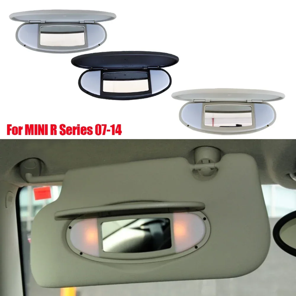 Car Sun Visor Sunshade Panel Housing Vanity Mirror Cover for MINI Cooper S One D JCW R59 R60 R55 R56 R57 Interior Accessories