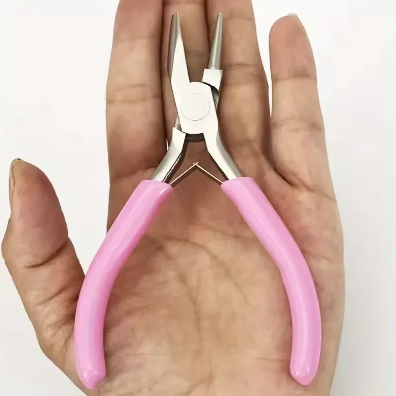 

5-inch professional round concave pliers, used for jewelry making Wigs & Hair Extensions mini wire loop tools, DIY manual tools