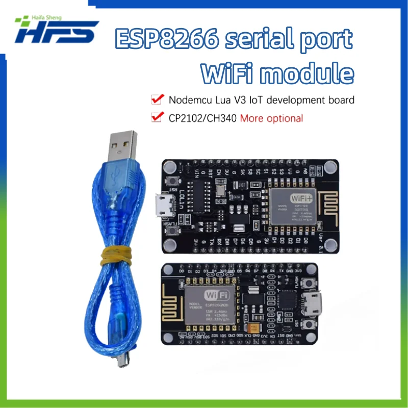 

V3 Wireless Module NodeMcu 4M Bytes Lua WIFI Internet of Things Board based ESP8266 ESP-12E for Arduino Compatible CH340/CP2102