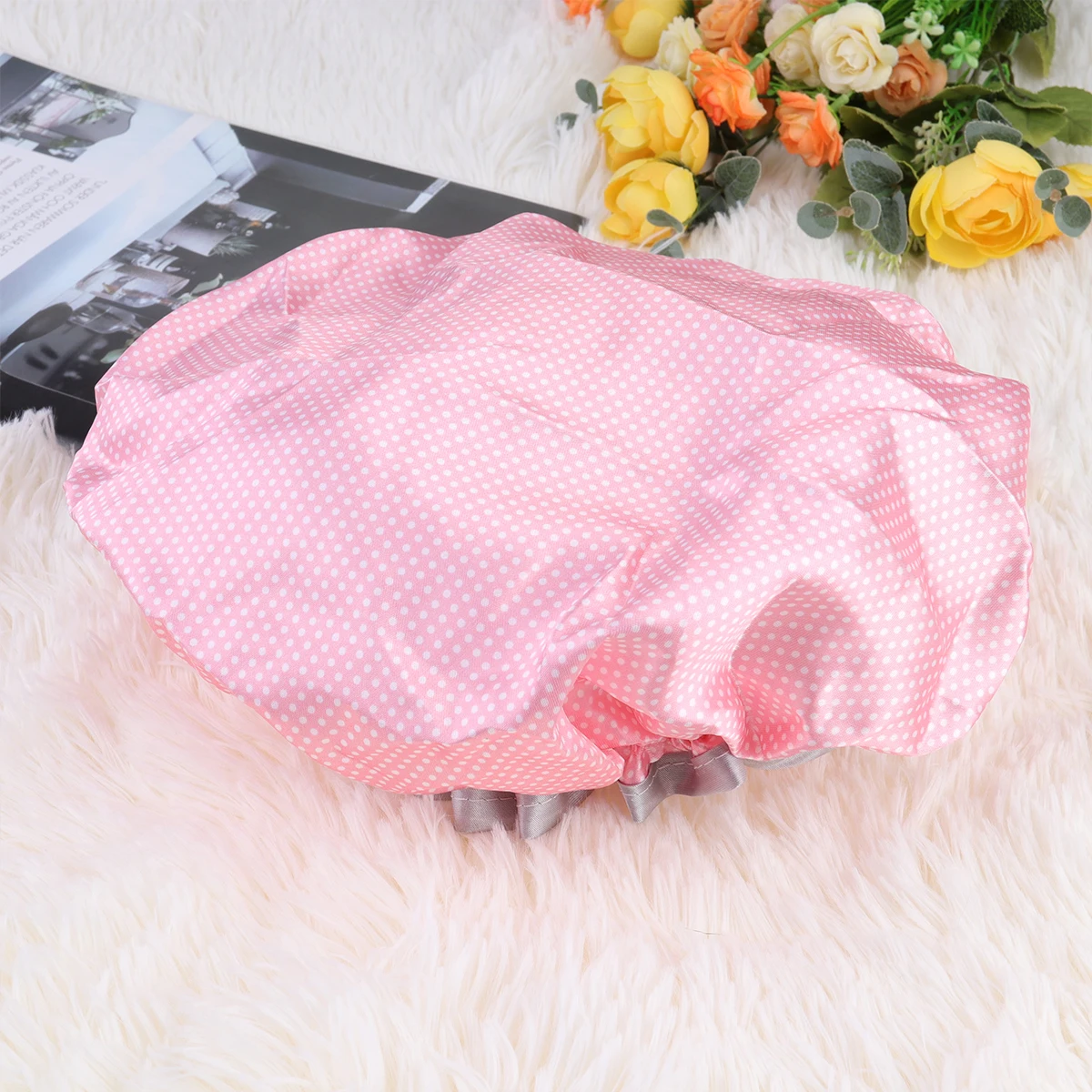 

2Pcs Eva Waterproof Bathing Caps Hair Protective Shower Caps Adults Makeup Facial Beauty Salon Hair Care Deep Penetration