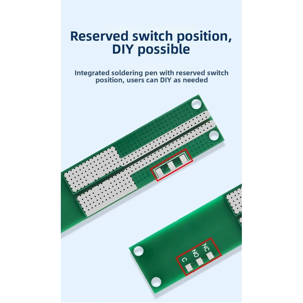 قلم لحام نقطي مع تصميم كروي بطرف قطب كهربائي نحاسي وسلك سيليكون مرن لتيار قوي وسهل التعامل #4