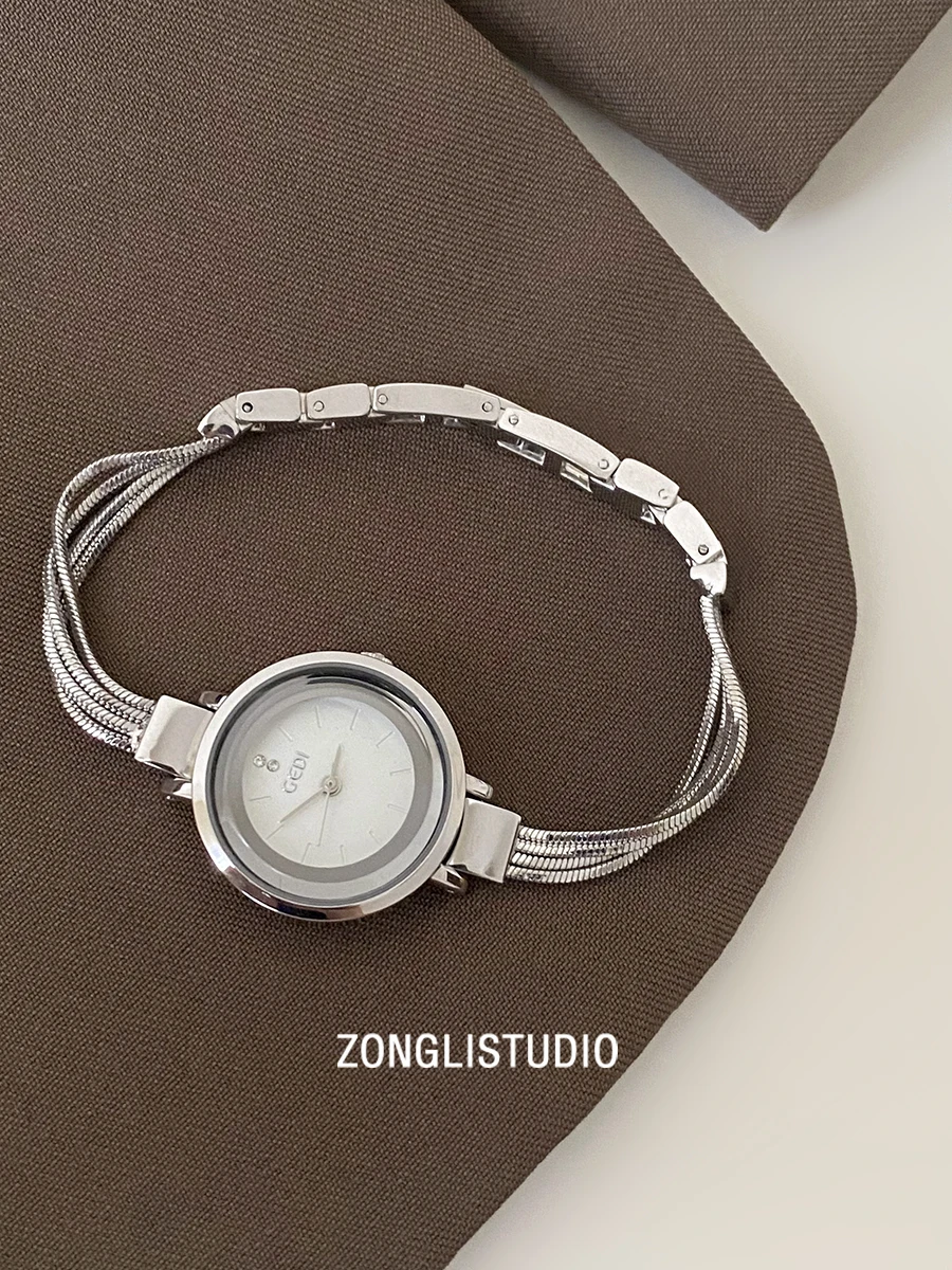 New Exquisite Round Dial Women'S Watch, Elegant And Simple Quartz Wristwatch, Suitable For Women To Wear And As A Gift.
